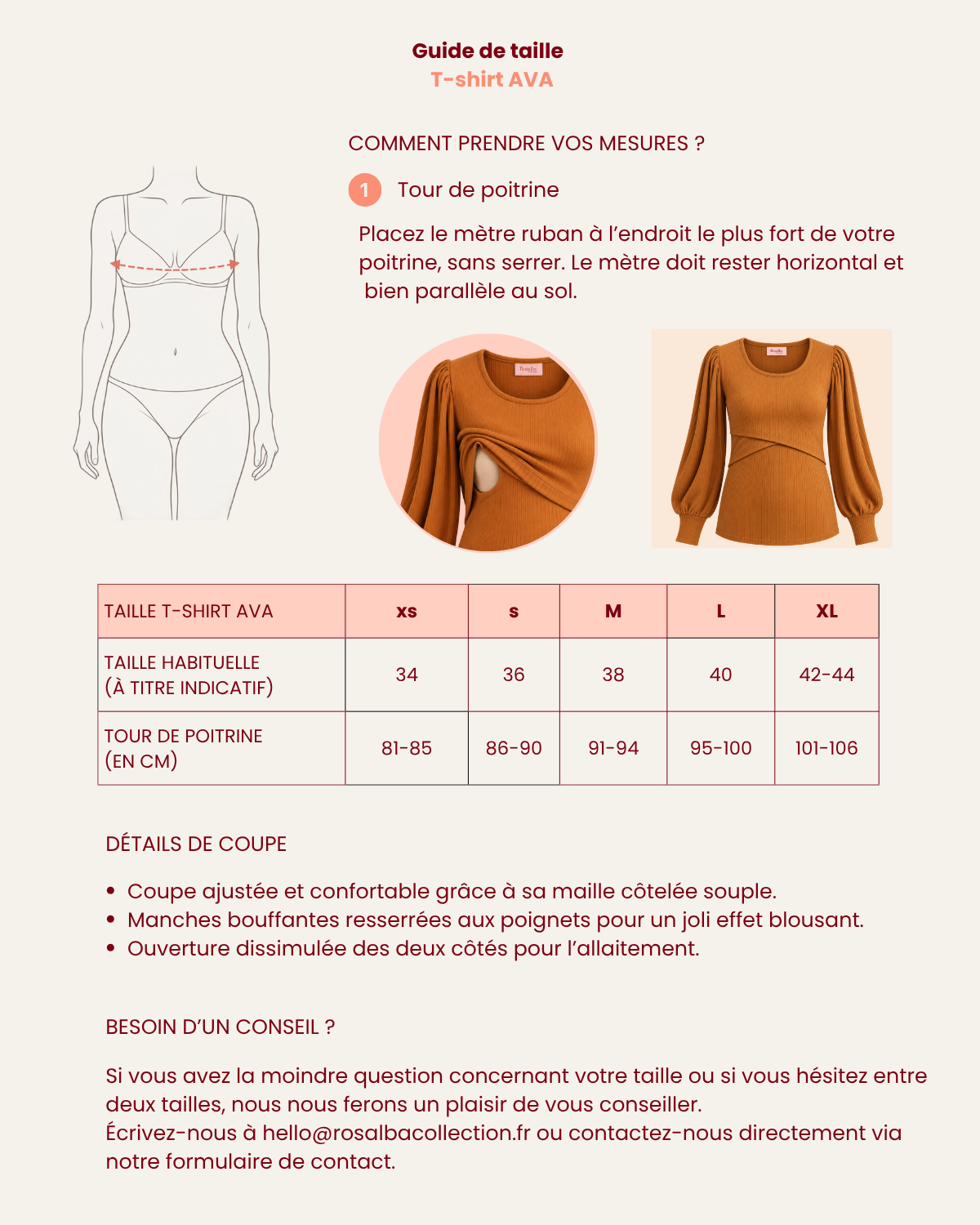 T-shirt Ava - Caramel – Image 8